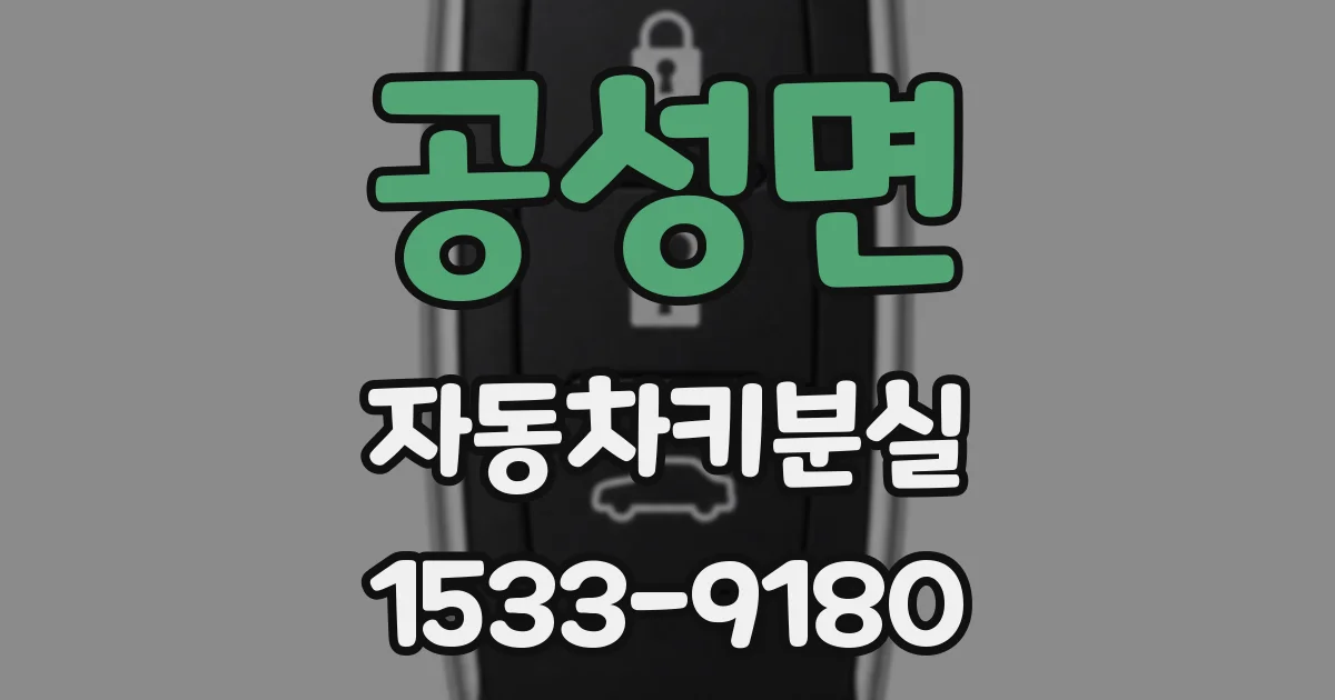 공성면 자동차키분실