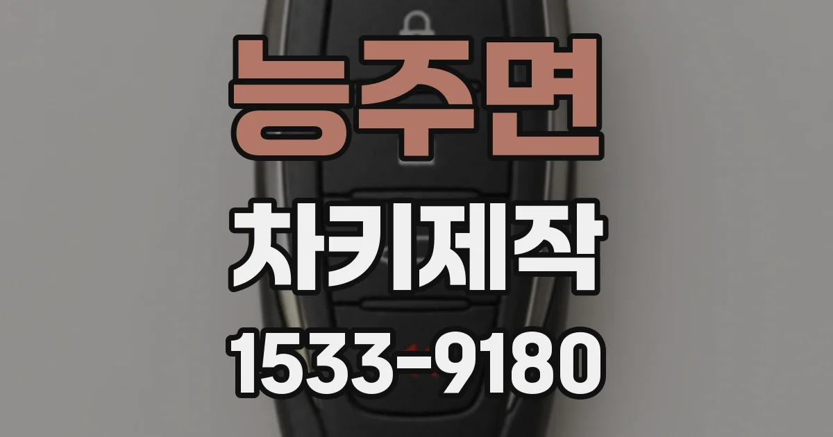 능주면 차키제작