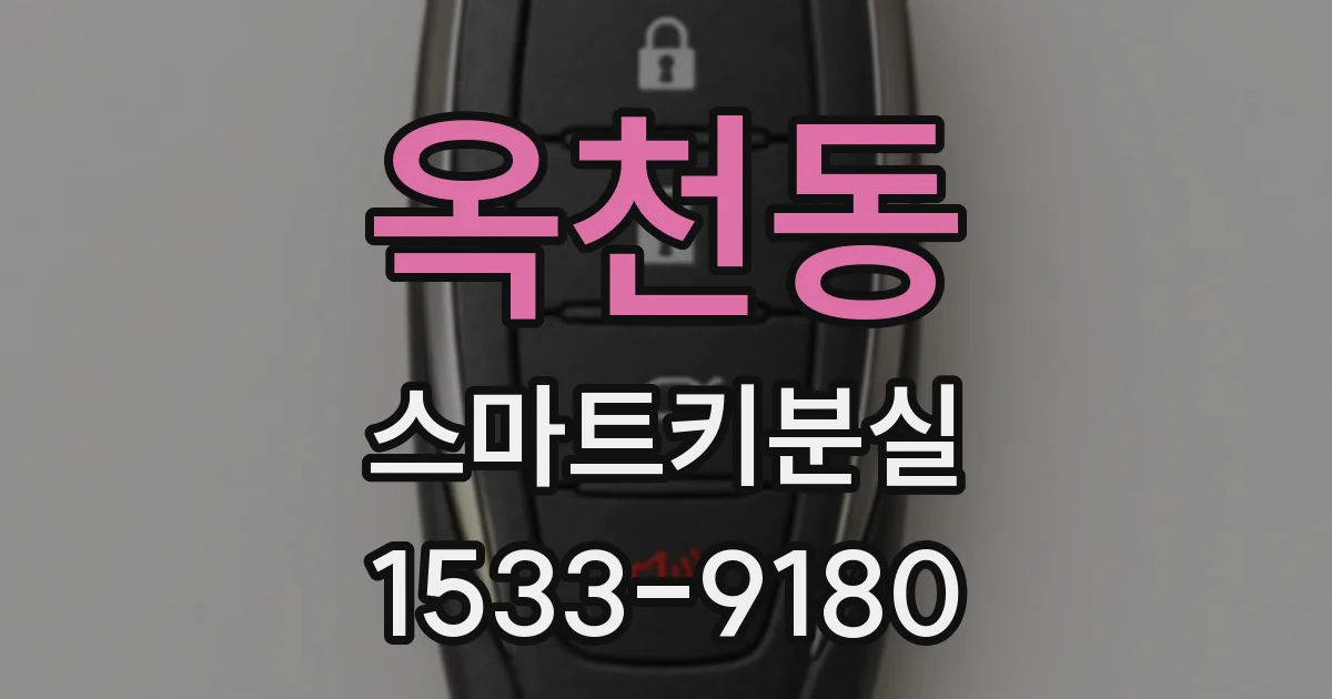 옥천동 스마트키분실