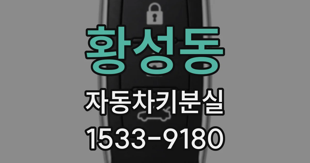 황성동 자동차키분실