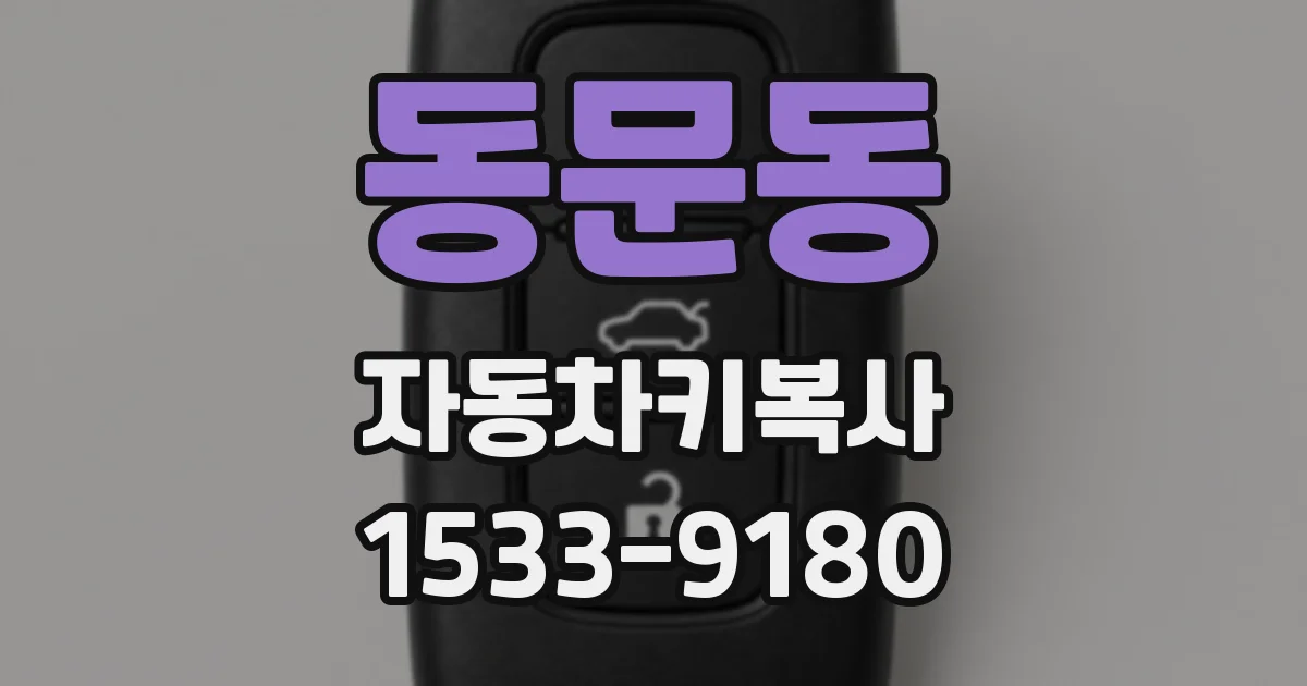 동문동 자동차키복사