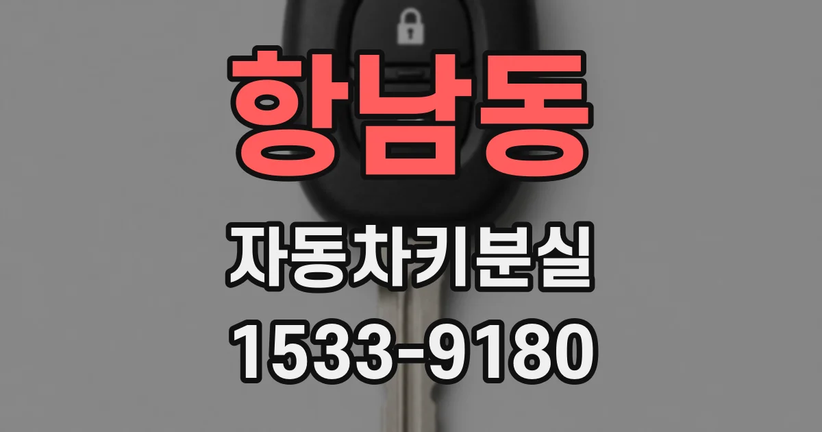 항남동 자동차키분실