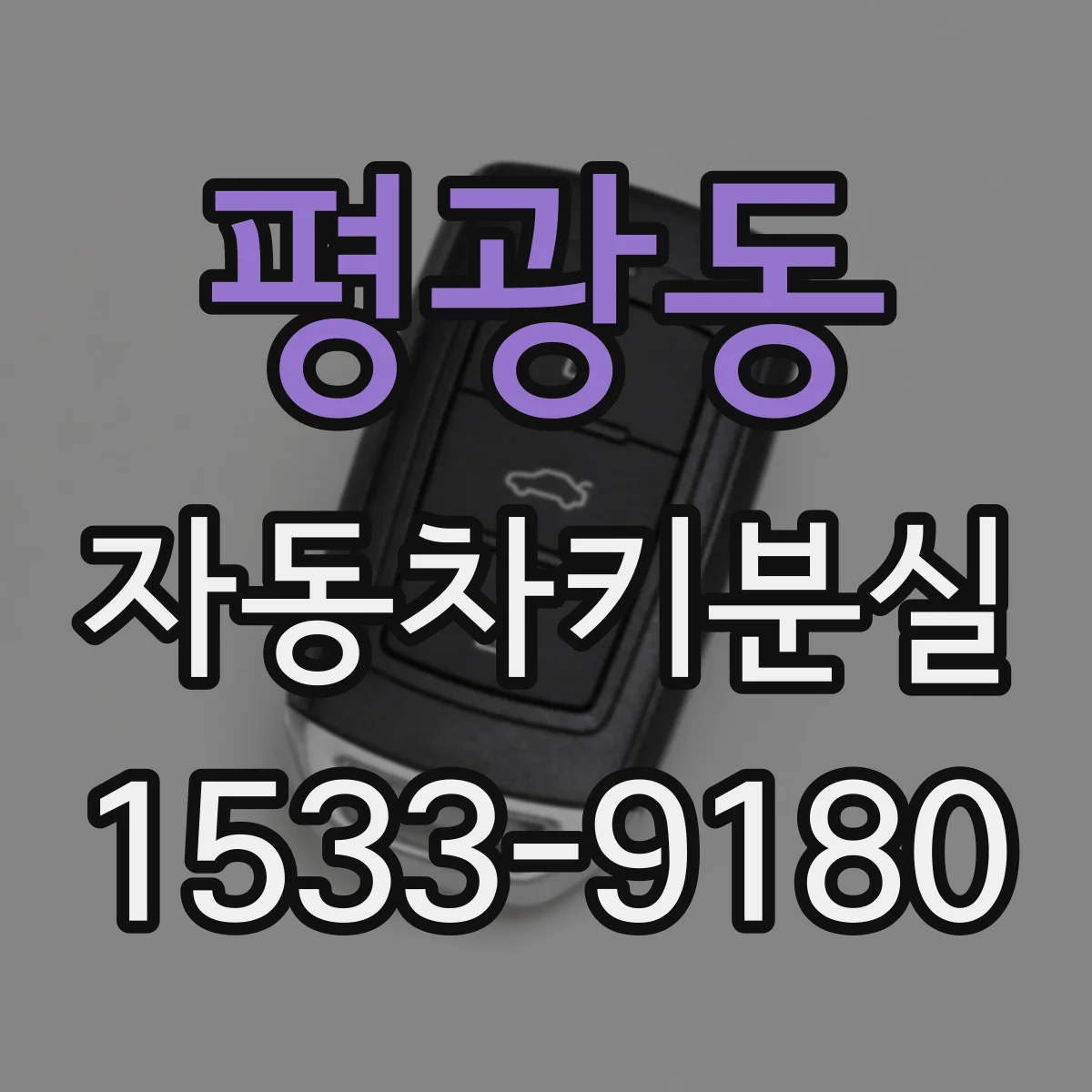 평광동 자동차키분실