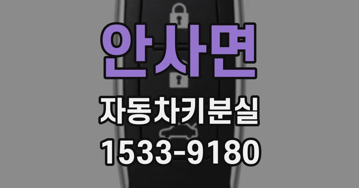 안사면 자동차키분실