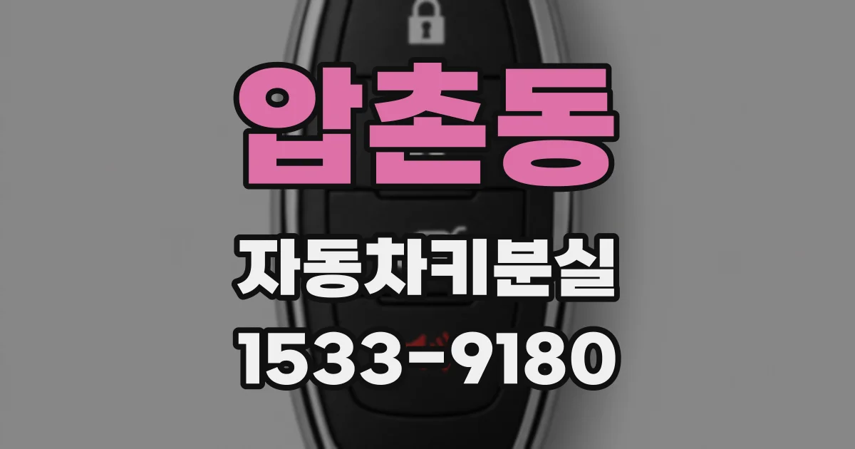 압촌동 자동차키분실