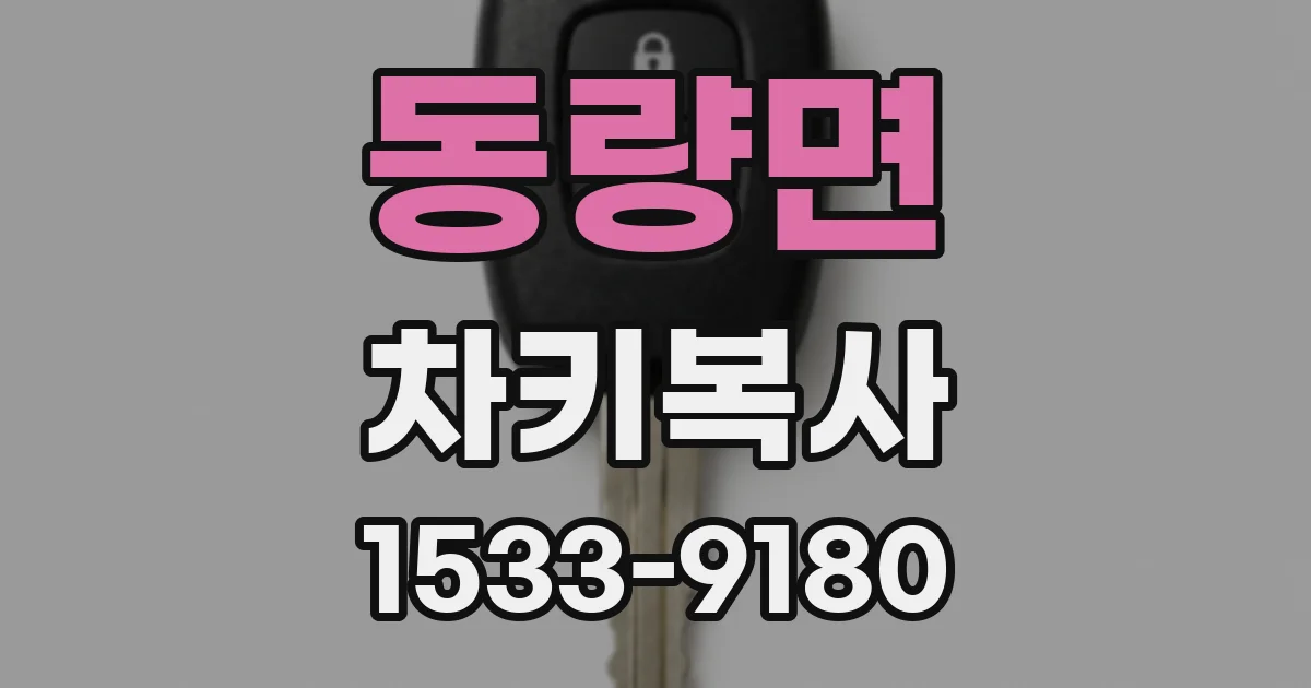 동량면 차키복사