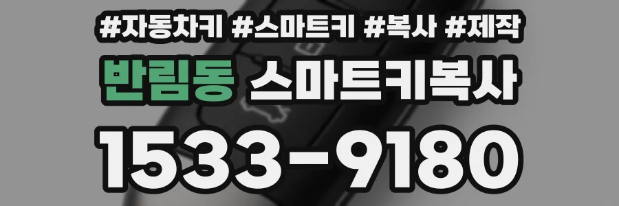반림동 스마트키복사