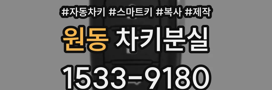 원동 차키분실