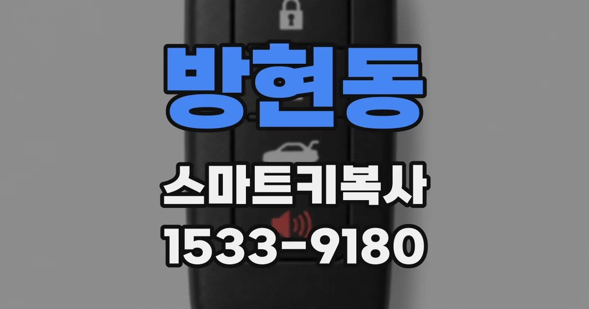 방현동 스마트키복사