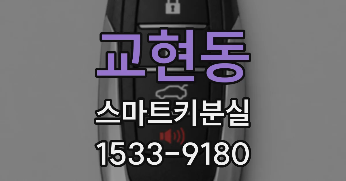 교현동 스마트키분실