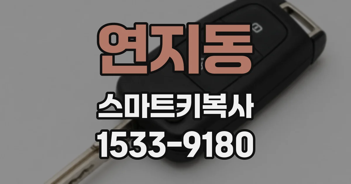 연지동 스마트키복사