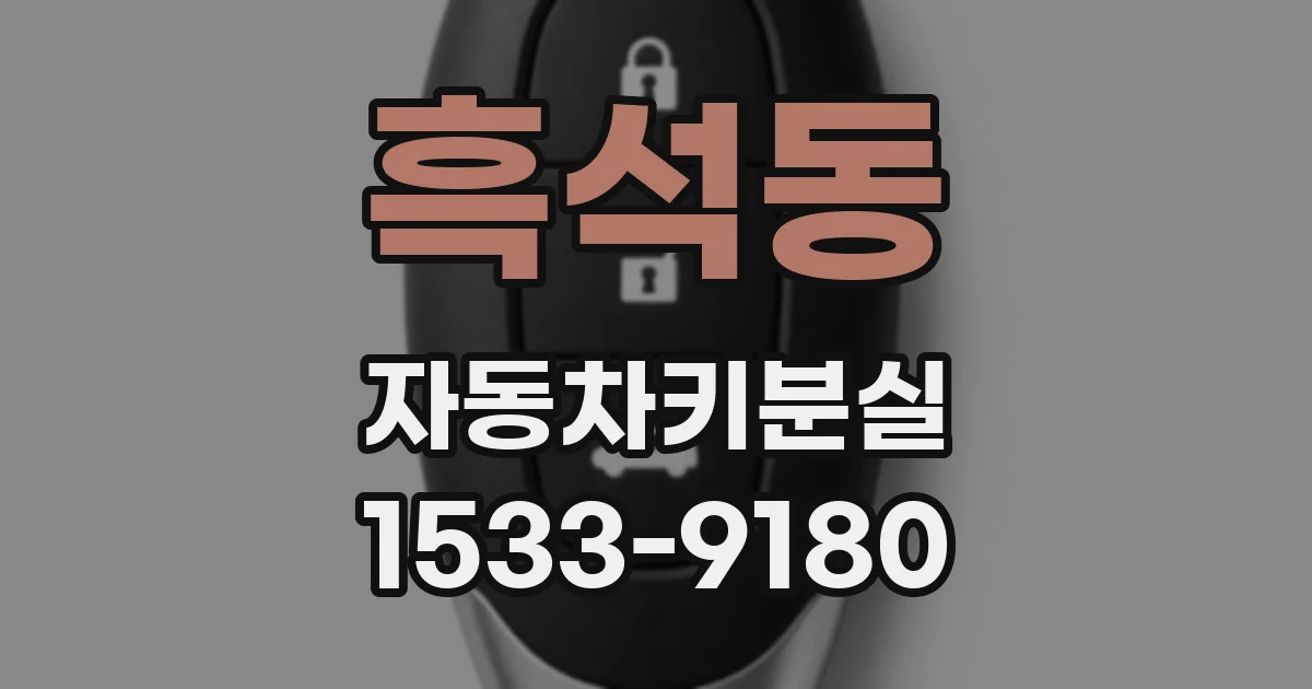 흑석동 자동차키분실