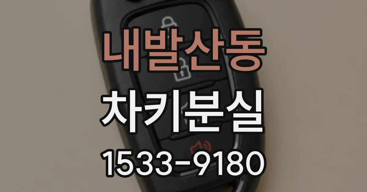 내발산동 차키분실