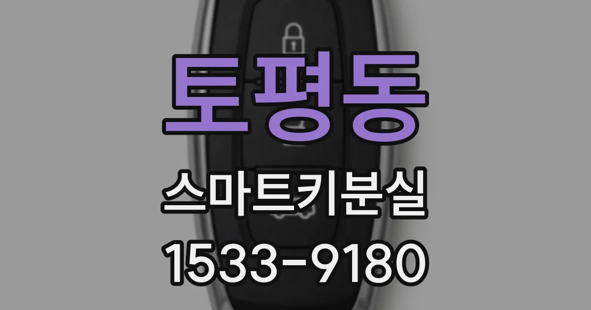 토평동 스마트키분실
