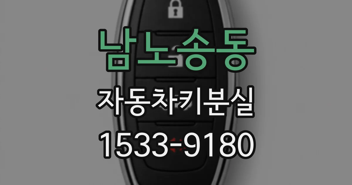 남노송동 자동차키분실
