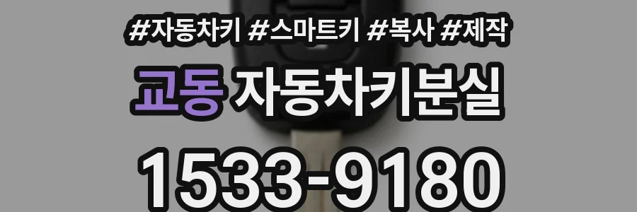교동 자동차키분실
