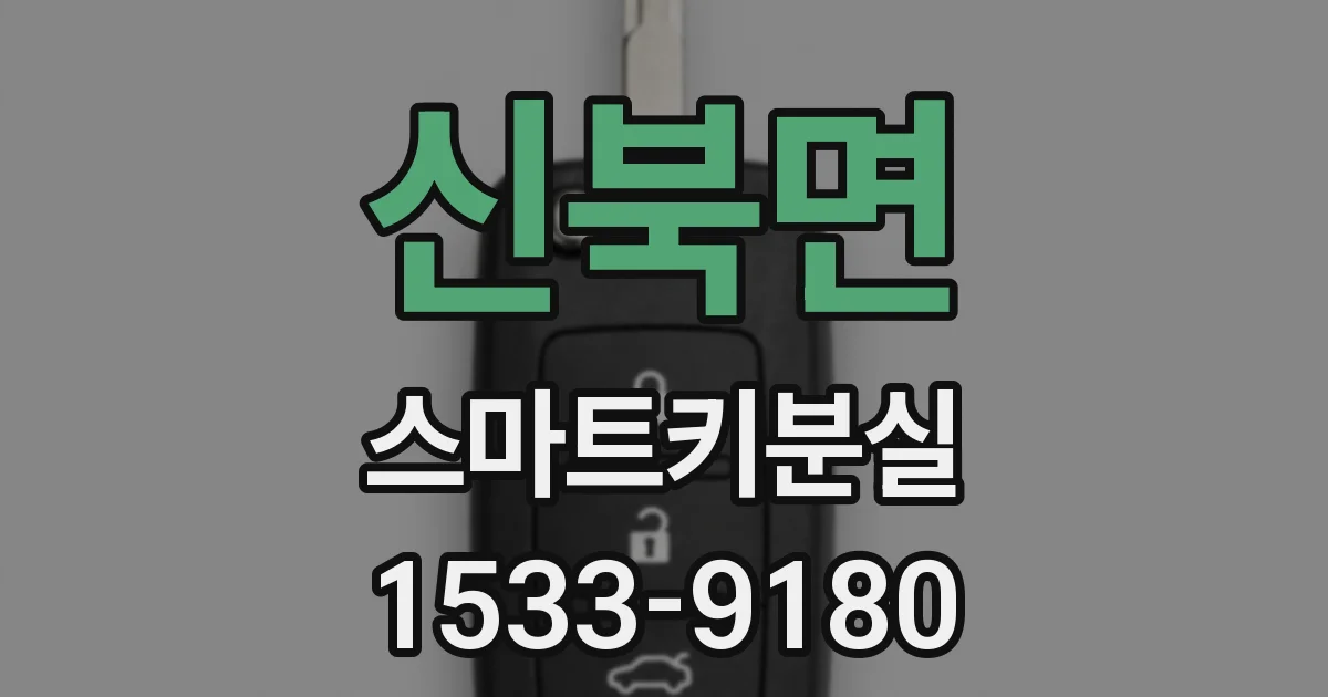 신북면 스마트키분실