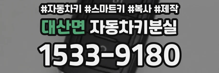 대산면 자동차키분실