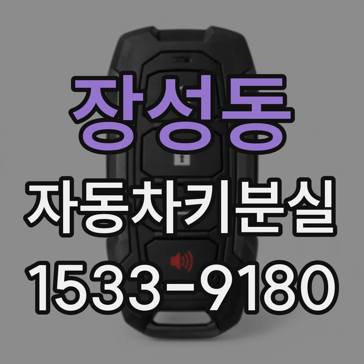 장성동 자동차키분실