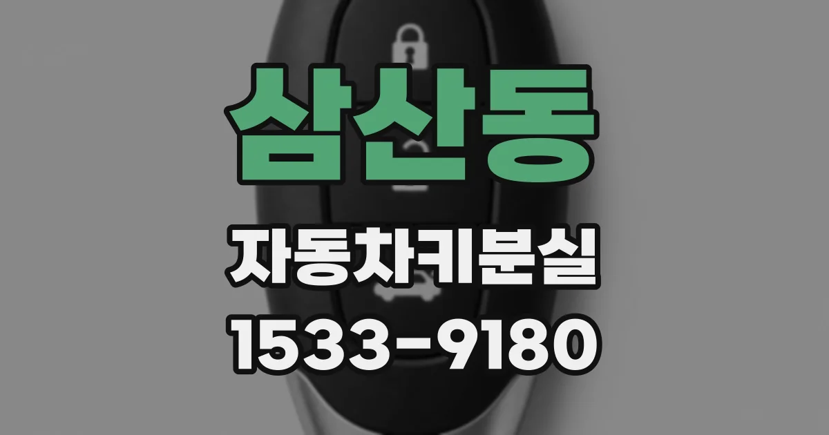삼산동 자동차키분실