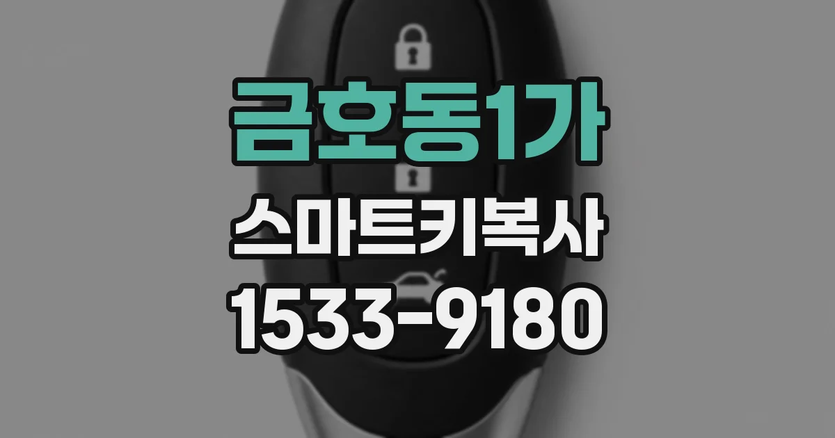 금호동1가 스마트키복사