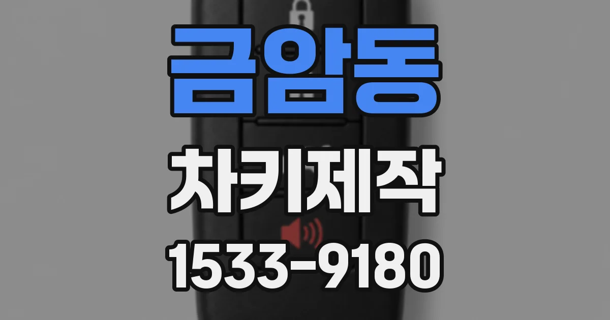금암동 차키제작