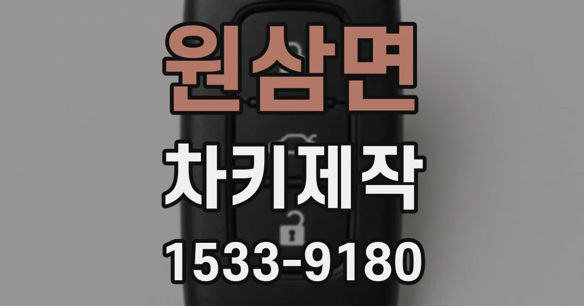 원삼면 차키제작