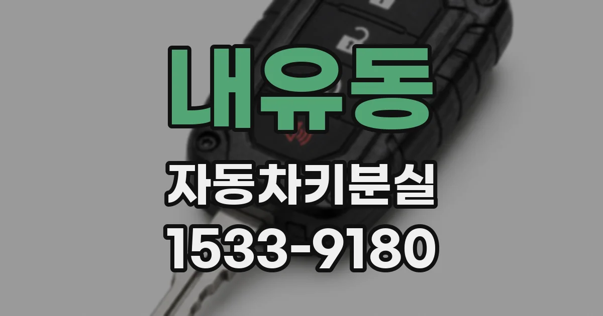 내유동 자동차키분실