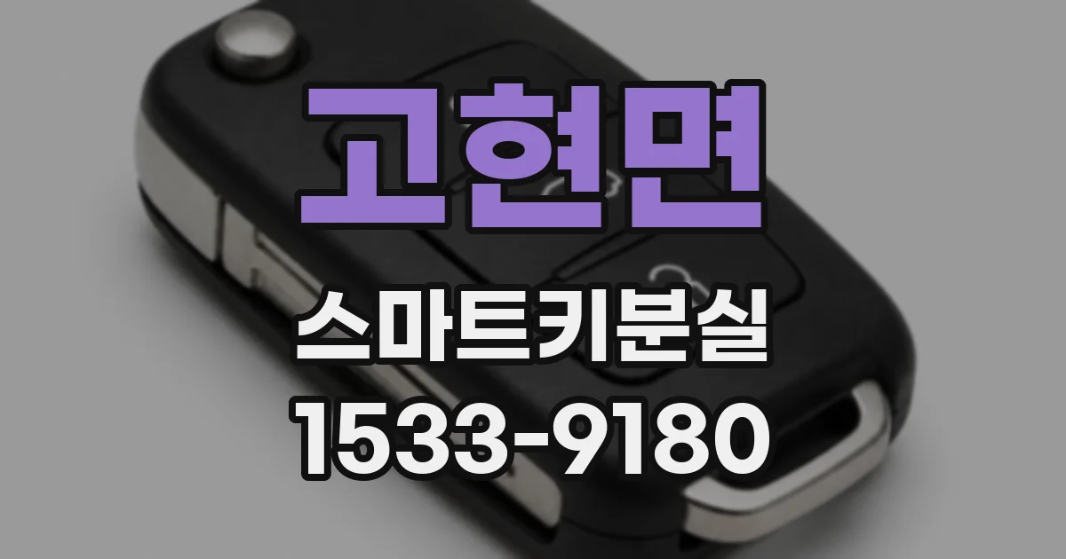 고현면 스마트키분실