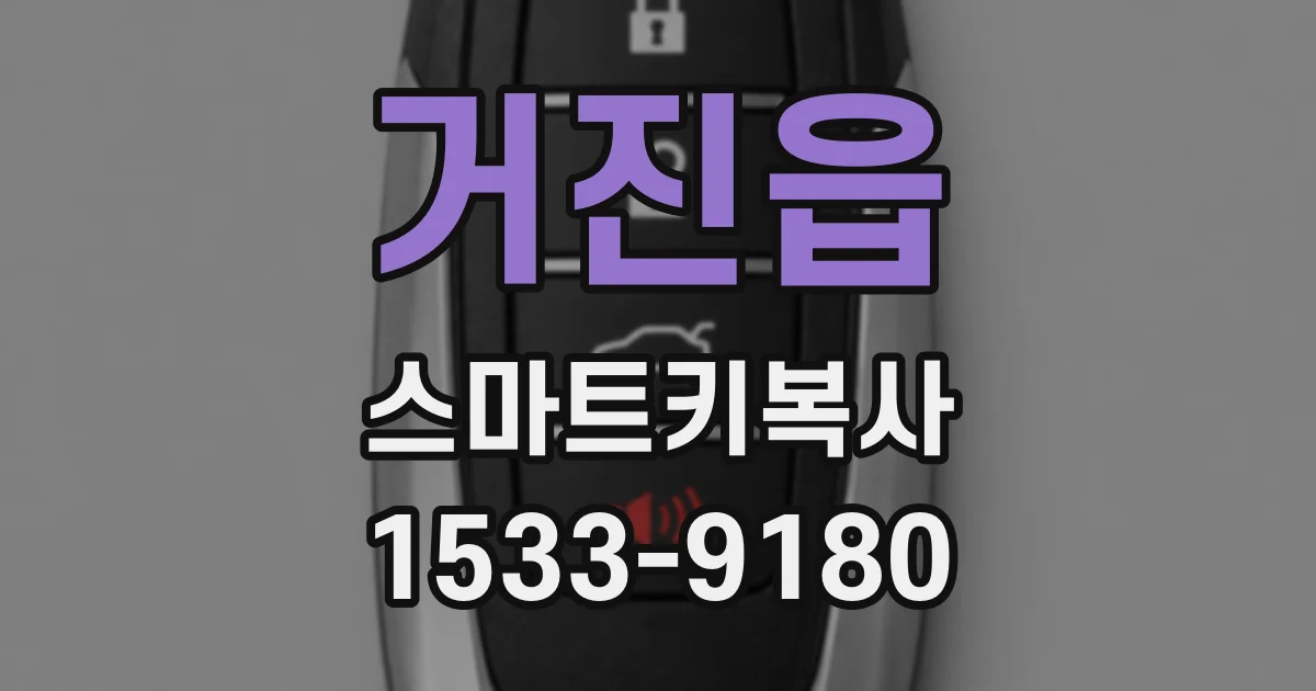 거진읍 스마트키복사