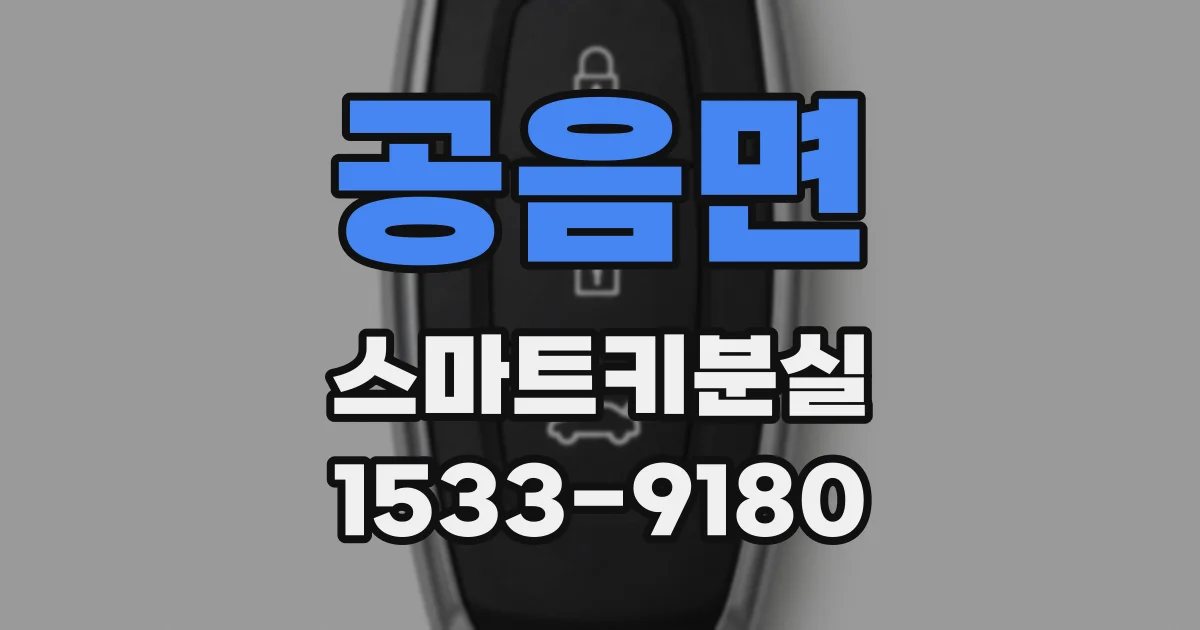 공음면 스마트키분실