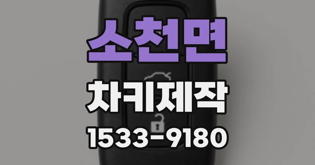소천면 차키제작