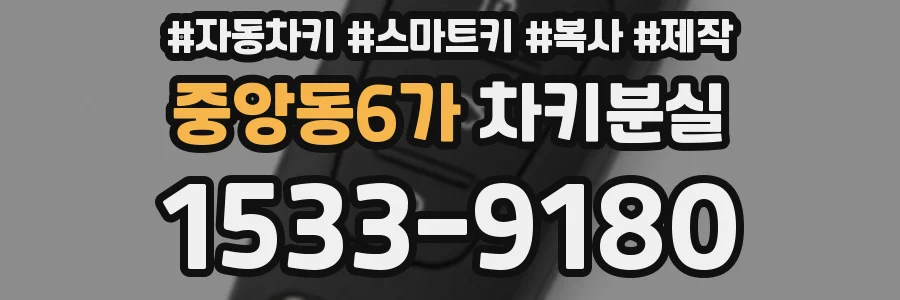 중앙동6가 차키분실