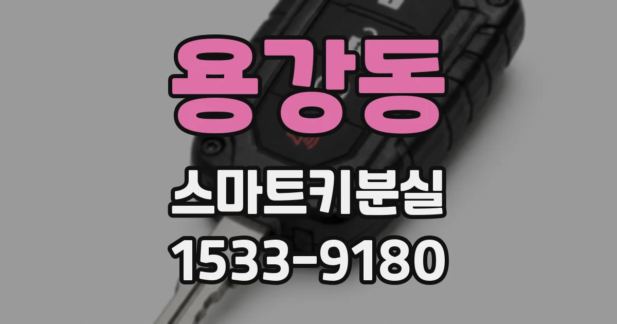 용강동 스마트키분실