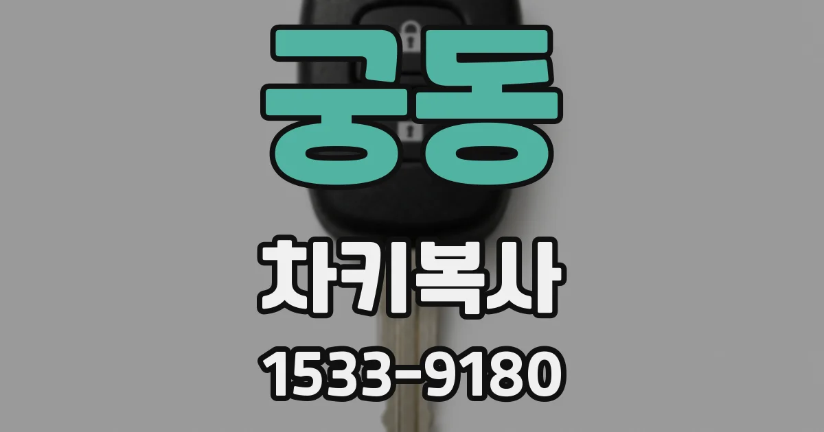 궁동 차키복사