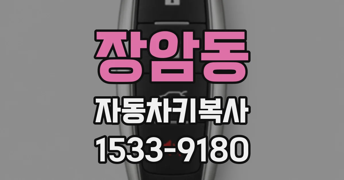 장암동 자동차키복사