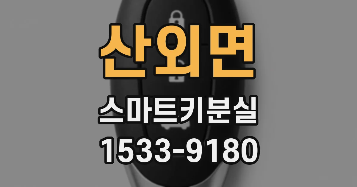 산외면 스마트키분실