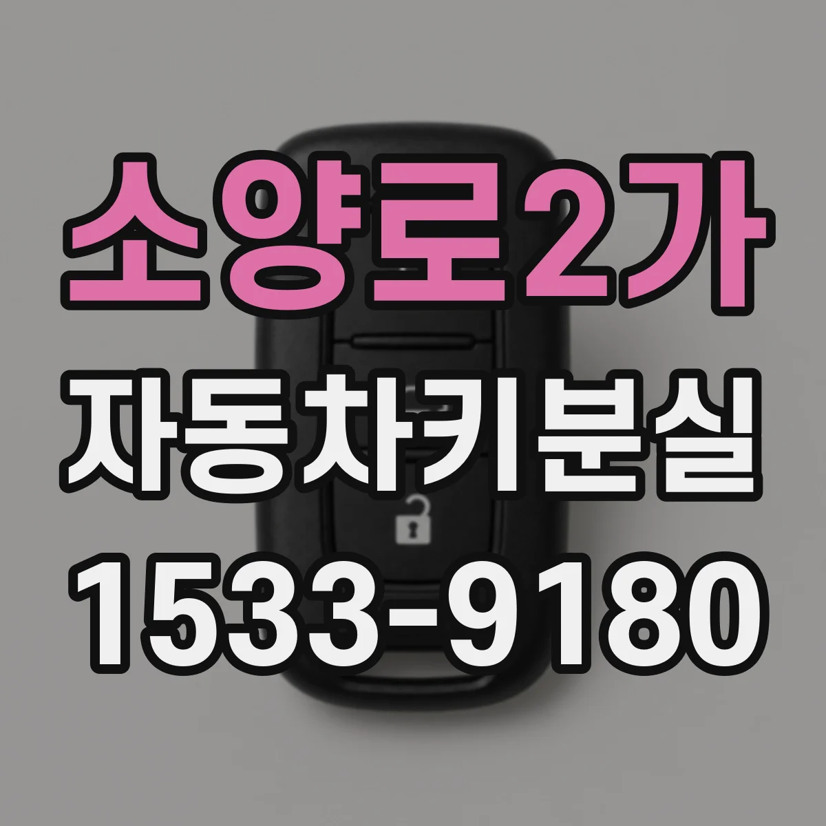 소양로2가 자동차키분실