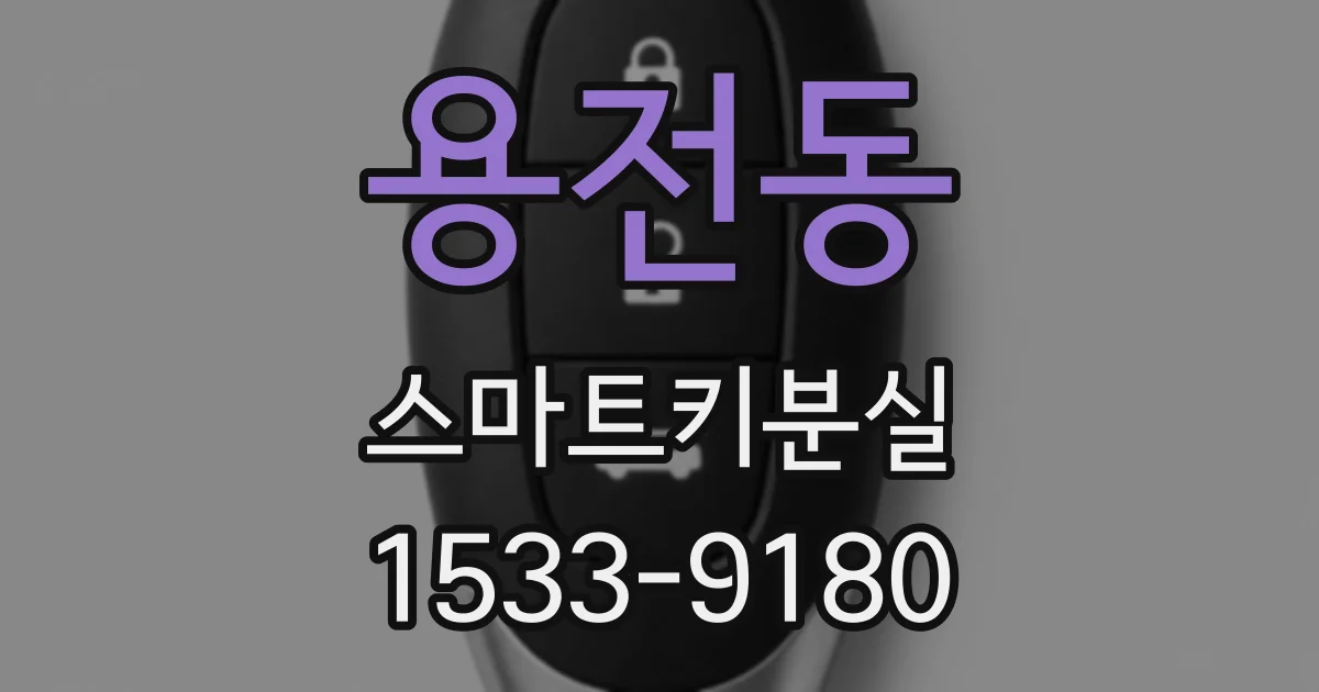 용전동 스마트키분실