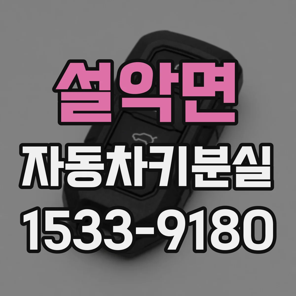 설악면 자동차키분실