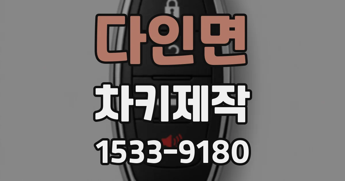 다인면 차키제작