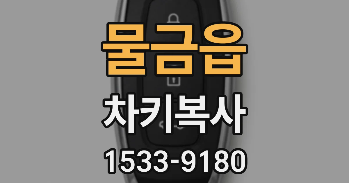 물금읍 차키복사