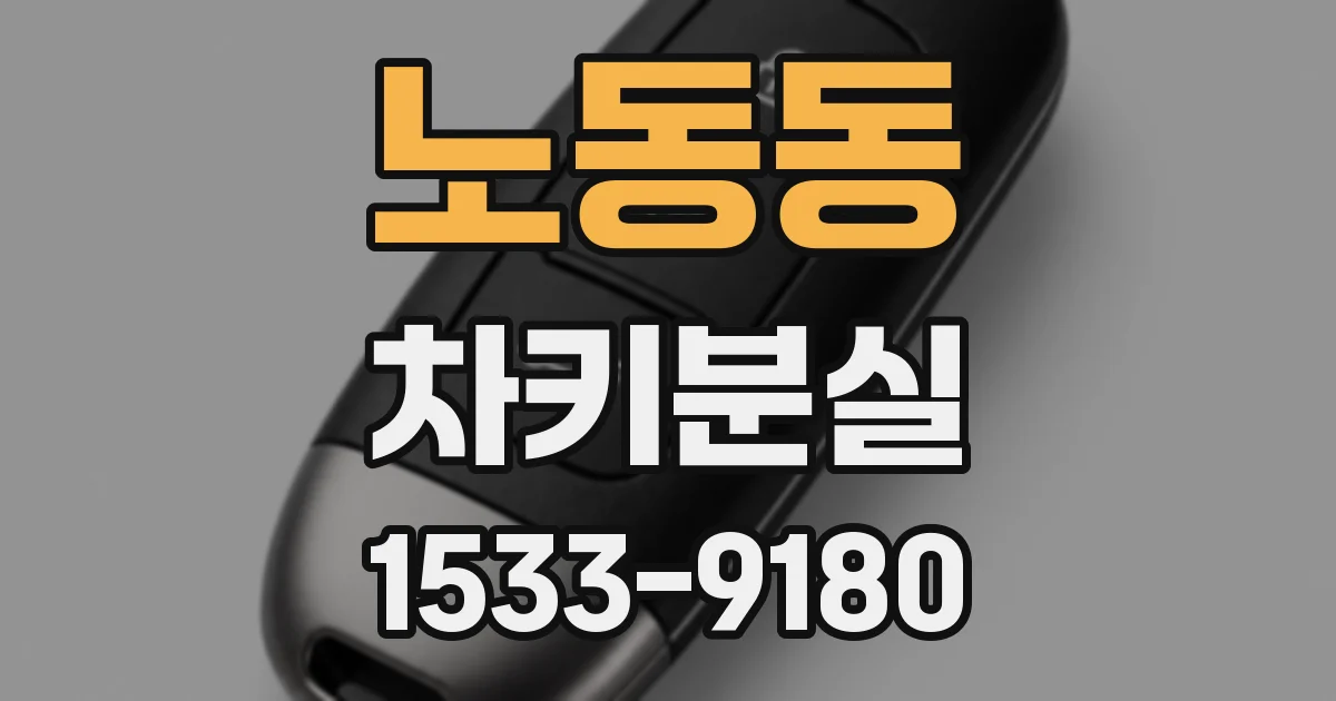 노동동 차키분실