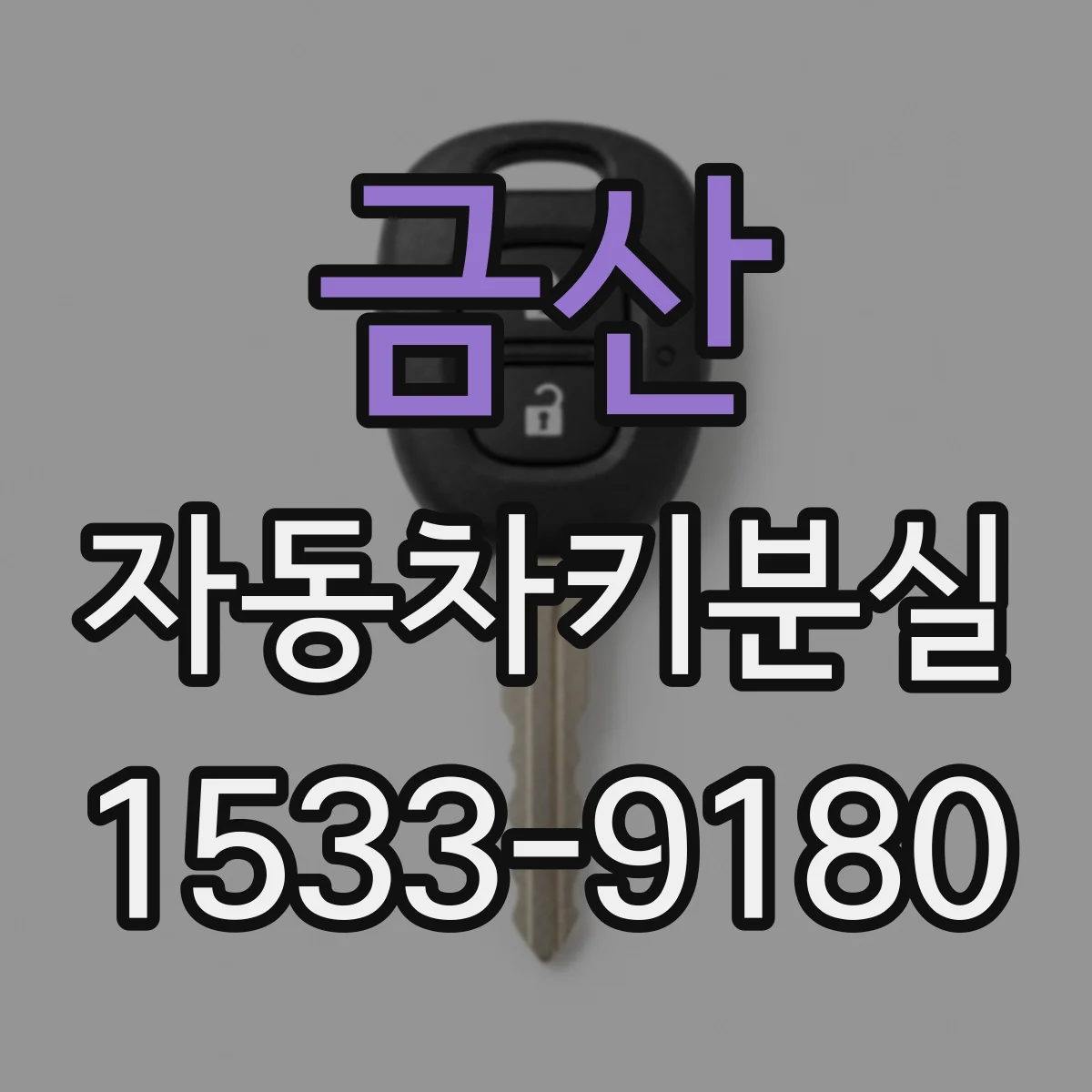 금산 자동차키분실