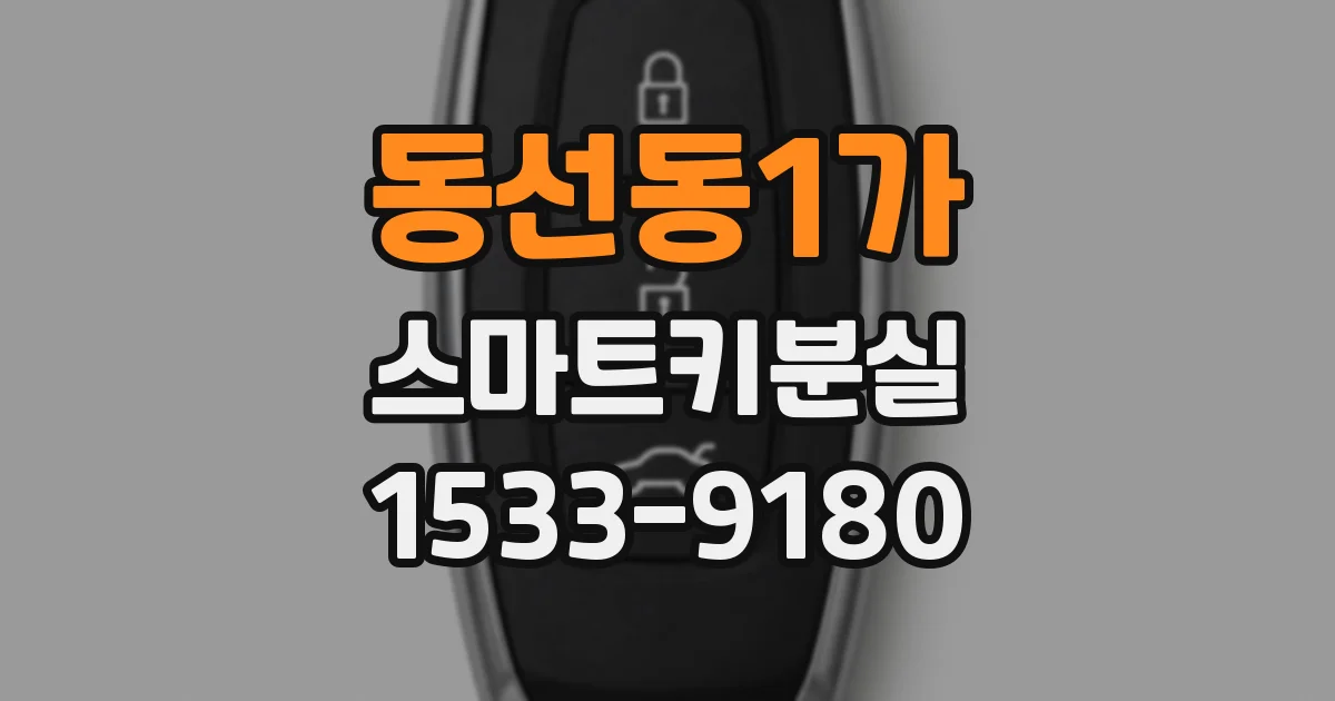동선동1가 스마트키분실