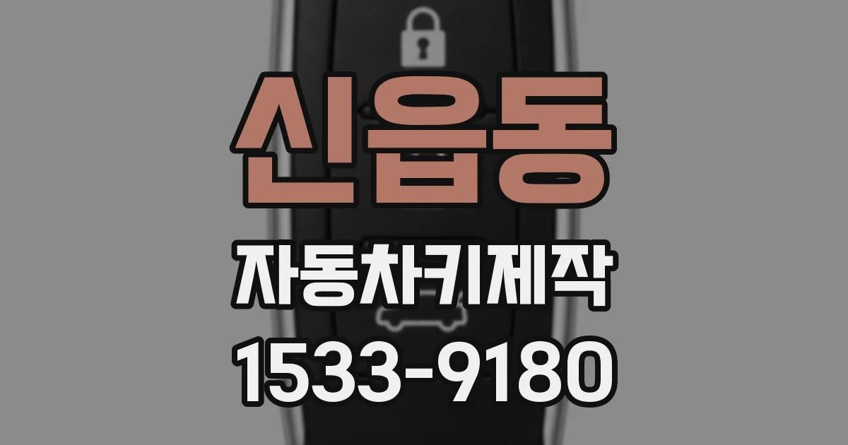 신읍동 자동차키제작