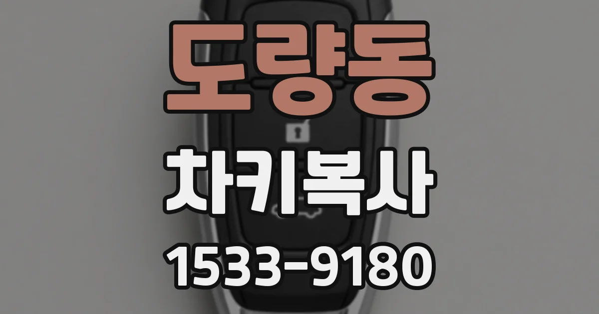 도량동 차키복사
