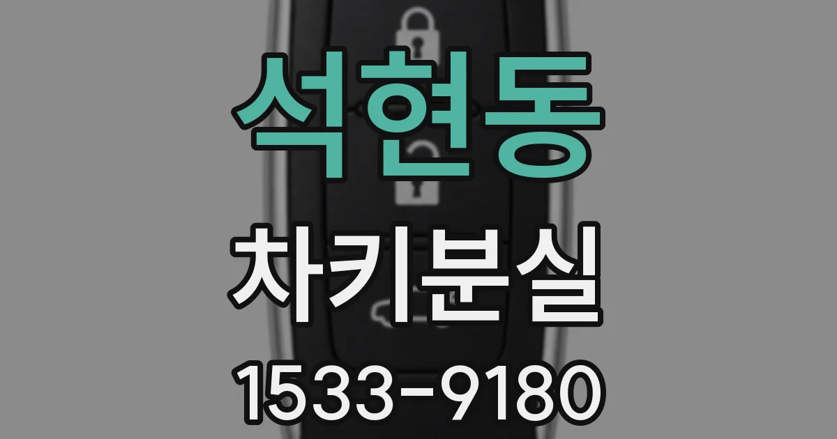 석현동 차키분실