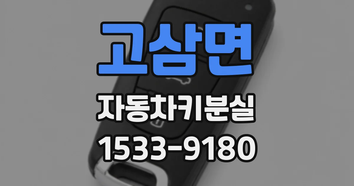 고삼면 자동차키분실