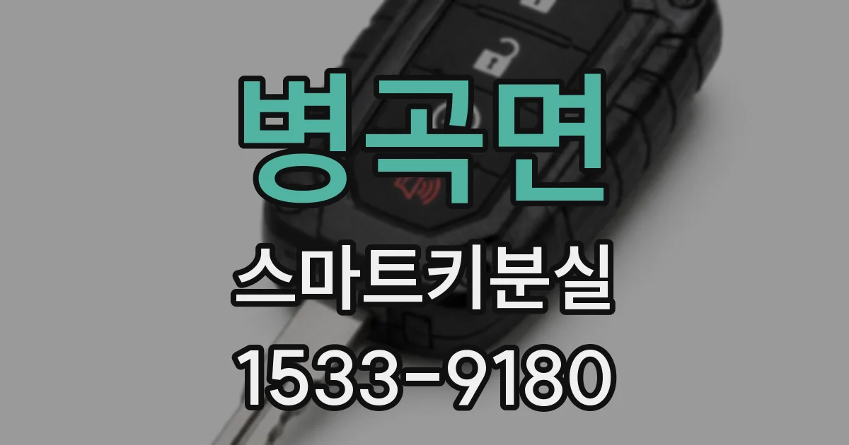 병곡면 스마트키분실